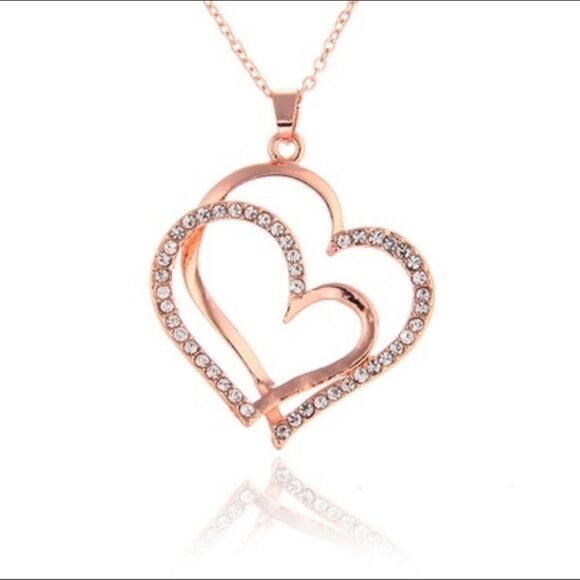 Heart Shape Gold plated pendant - Picture 2 of 5